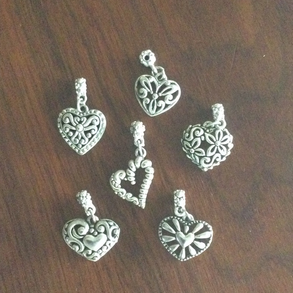 3 for 10🍀Silver Heart Pendant Set